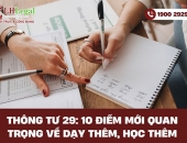 Thông tư 29: 10 điểm mới quan trọng về dạy thêm, học thêm