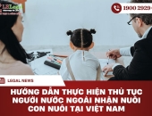 Hướng dẫn thực hiện thủ tục người nước ngoài nhận nuôi con nuôi tại Việt Nam