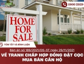 Tóm tắt và bình luận bản án số 189/2021/DS-ST ngày 29/11/2021 về tranh chấp hợp đồng đặt cọc mua bán căn hộ