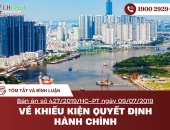 Tóm tắt và bình luận bản án số 427/2019/HC-PT ngày 09/07/2019 về khiếu kiện quyết định hành chính về việc thu hồi đất, bồi thường, hỗ trợ khi thu hồi đất và giải quyết khiếu nại 