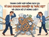 Tranh chấp hợp đồng dịch vụ: Vì sao doanh nghiệp bị ‘mắc kẹt’ và cách xử lý đúng luật? 