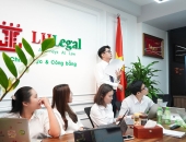 Trợ lý luật sư LHLegal rèn luyện kỹ năng xử lý tình huống pháp lý qua hoạt động teamwork