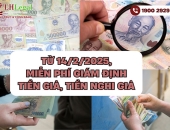 Từ 14/02/2025: Miễn phí giám định tiền giả, tiền nghi giả