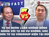 Tự do ngôn luận không đồng nghĩa với tự do vu khống, góc nhìn từ vụ Vingroup kiện tại Đức