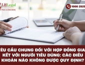 Yêu cầu chung đối với hợp đồng giao kết với người tiêu dùng: Các điều khoản nào không được quy định?