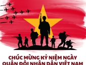Chúc mừng kỷ niệm ngày quân đội nhân dân Việt Nam 22/12/2023